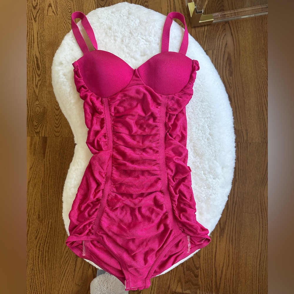 Pink Balmain Bodysuit